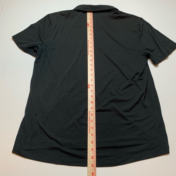 Lululemon Athletica Black Polo Shirt Mens Size Large - Picture 4 of 5